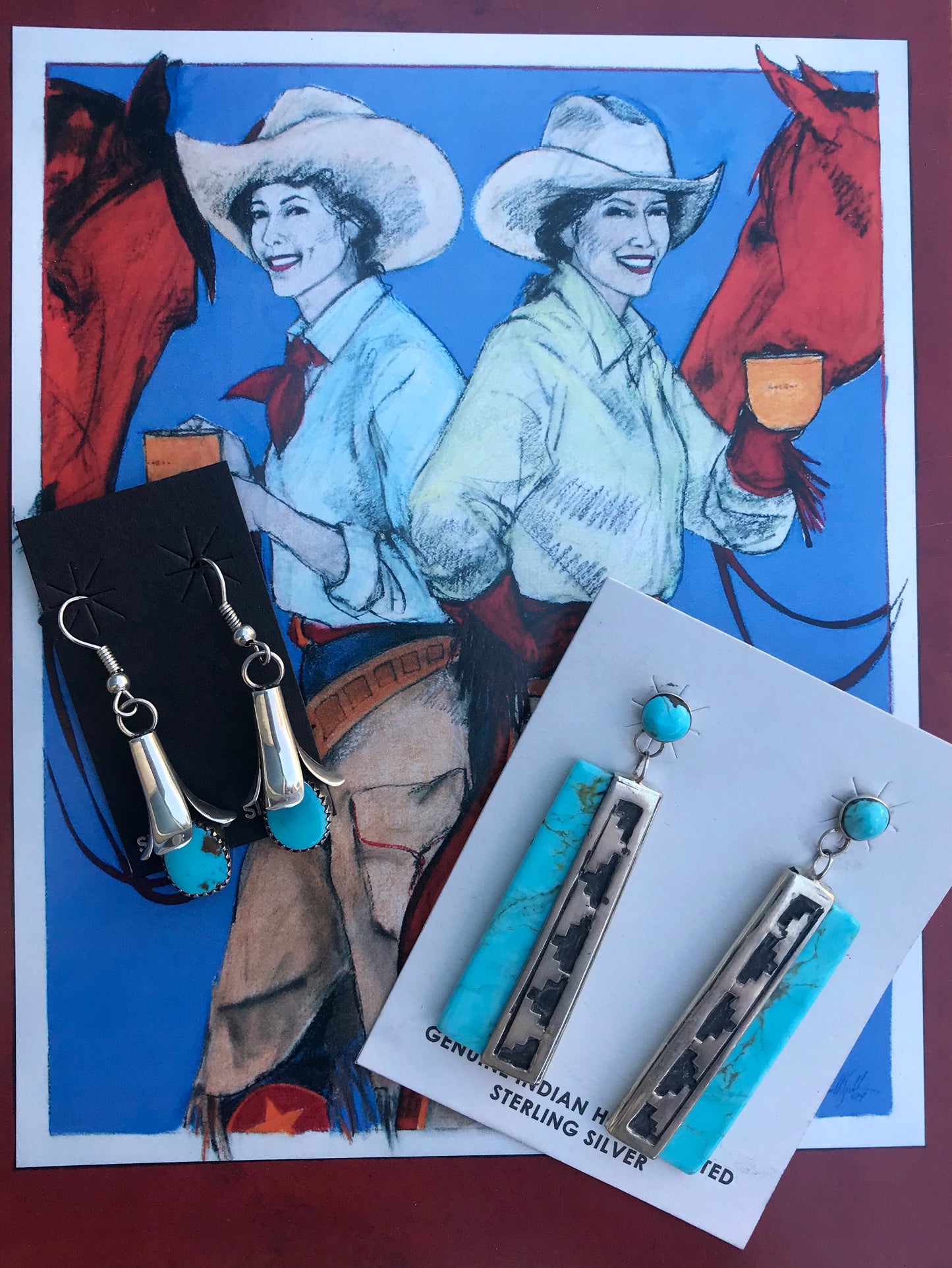 The Cadillac Cowboy Earrings - Ny Texas Style Boutique 