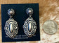 The Stagecoach Concho Earrings