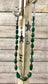 The Cole Green Turquoise Necklace - Ny Texas Style Boutique Green turquoise single strand sterling silver necklace. The perfect piece to add to your jewelry collection. Wear this necklace to your next girls night or to work. This piece can easily be dressed up or down. Pairs well with coral and turquoise jewelry. Pair with a pendant, layer with other necklaces, or wear this beauty alone. The styling options are endless.   Size: 24” Inches length   Stone: Turquoise 