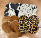 Mix & Match Cowhide Coaster Set (Set of 4)