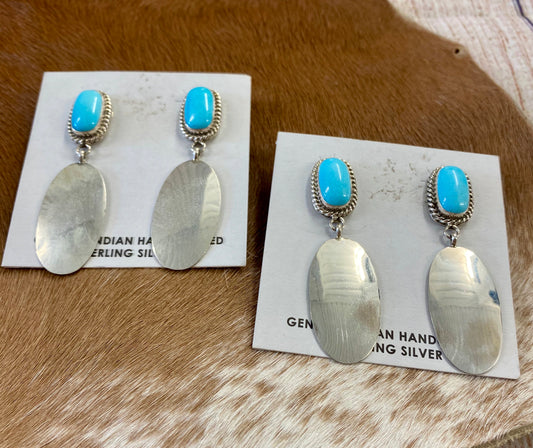 The Caitlyn Turquoise Earrings - Ny Texas Style Boutique 