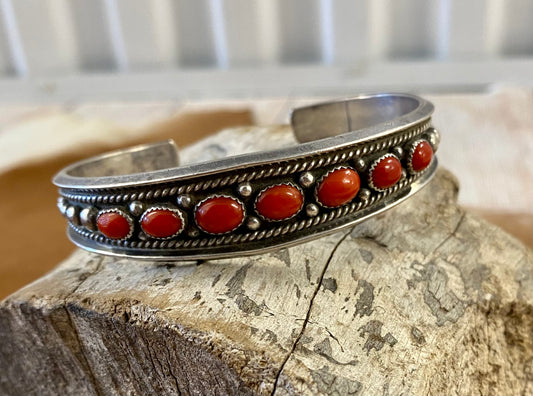 The Red River Coral Cuff - NY Texas Style Boutique