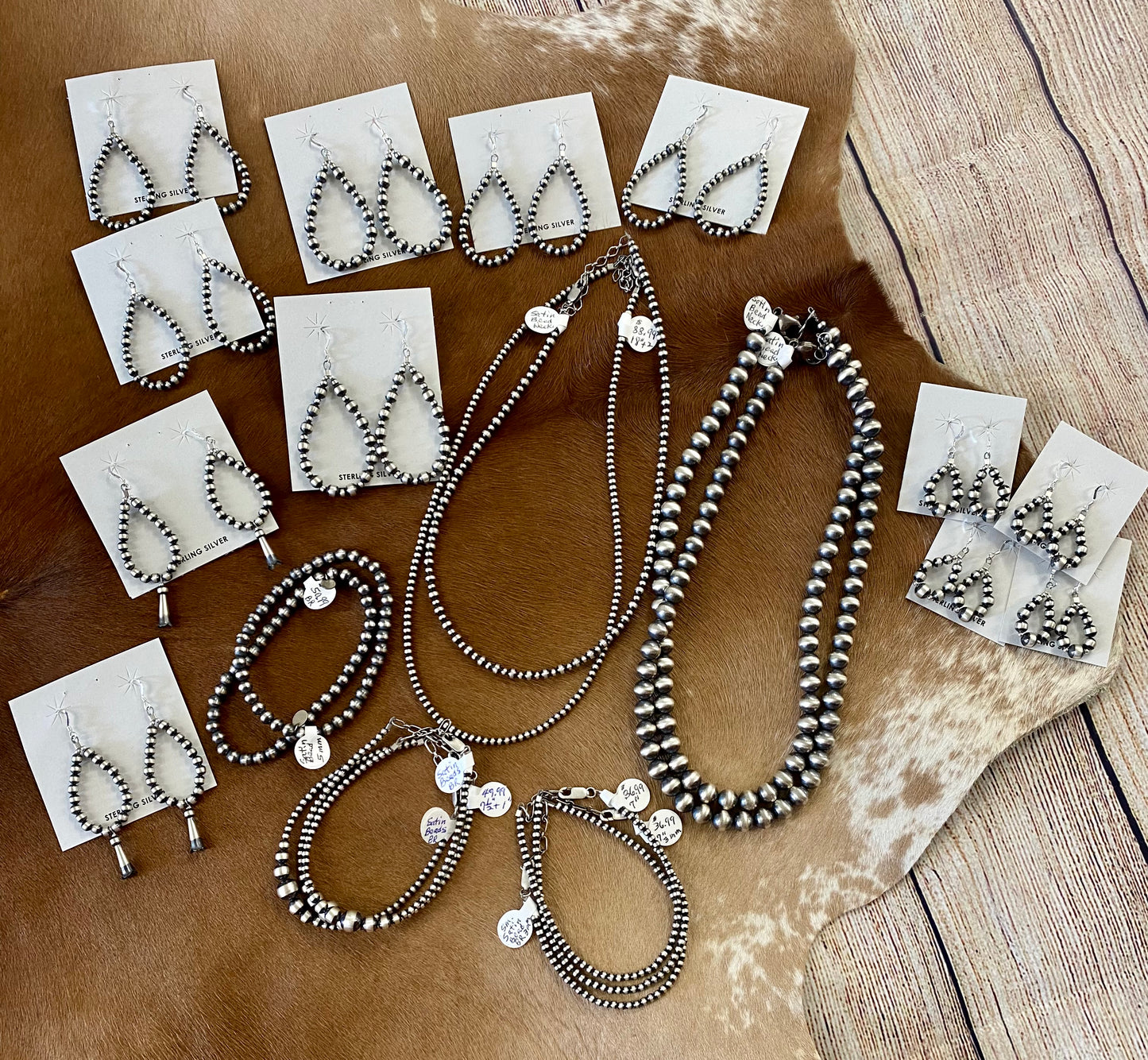 The 2” Length Navajo Pearl Earrings