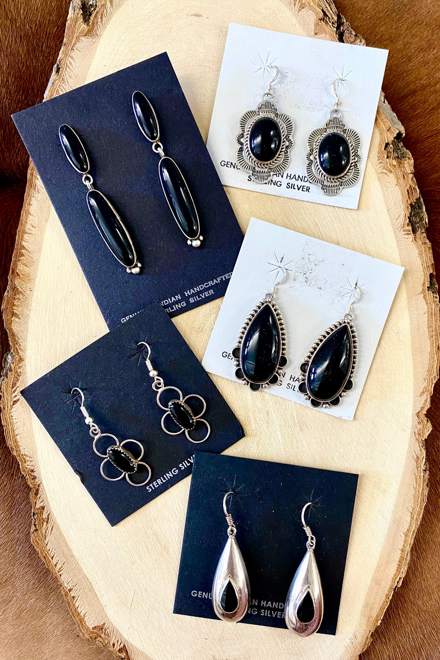 The Jasmine Black Onyx Earrings By Carol Wylie