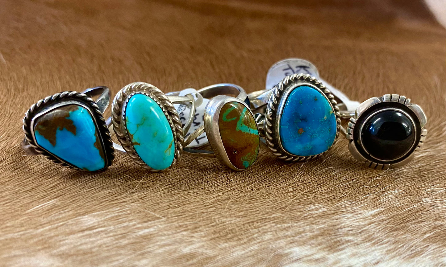 The Mallory Turquoise Ring Size 7 3/4