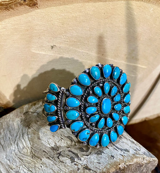 The Aspen Turquoise Cluster Cuff