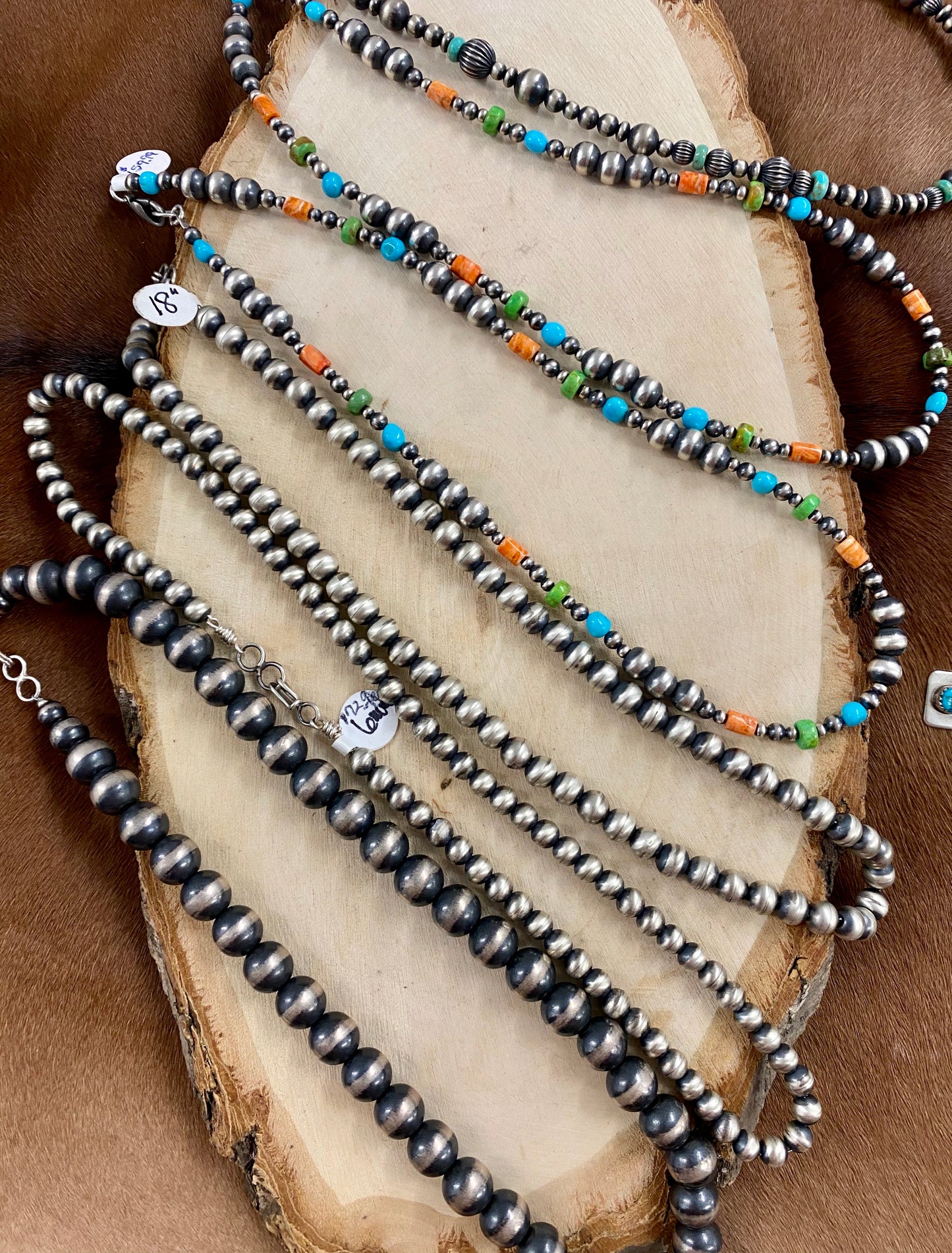 The Navajo Pearl Mixed Necklace 16” - Ny Texas Style Boutique 