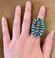 The Clyde Turquoise Cluster Ring (Size 9) By Louise Morgan