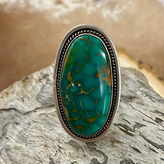 Kingman Green Turquoise Ring