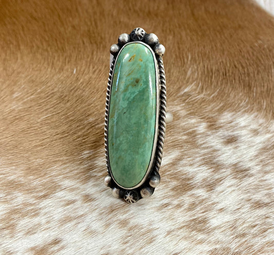 The Jasmine Turquoise Ring (Size 9) - NY Texas Style Boutique