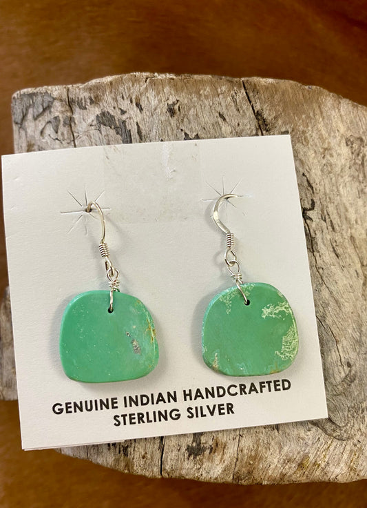 The Rayna Turquoise Slab Earrings - NY Texas Style Boutique