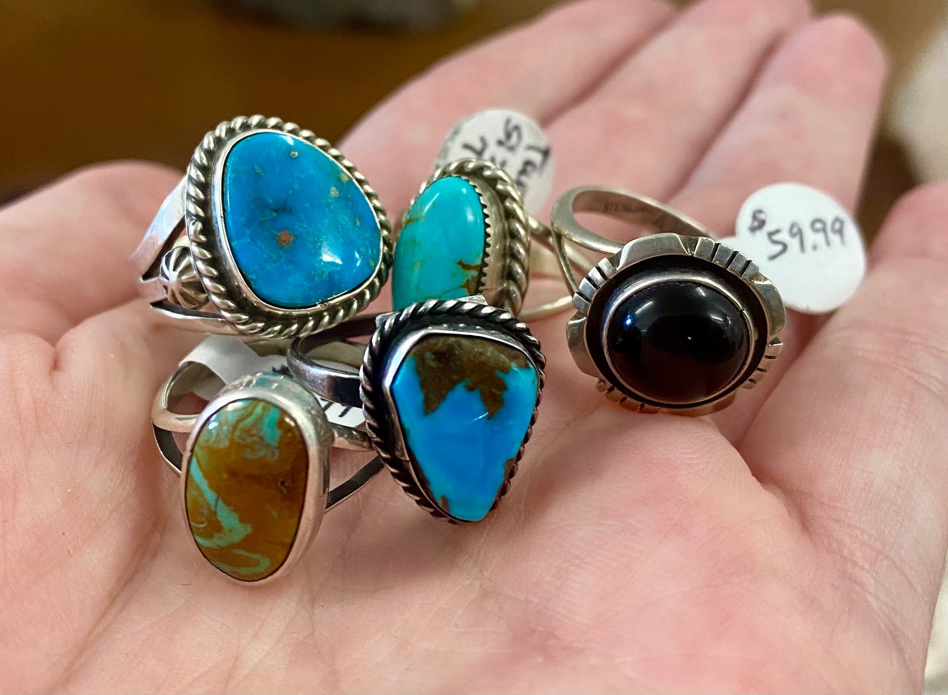 Small turquoise deals ring