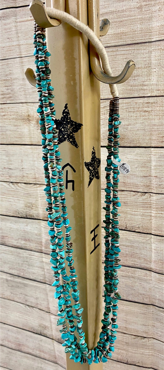 The Longmount Turquoise Necklace - Ny Texas Style Boutique 