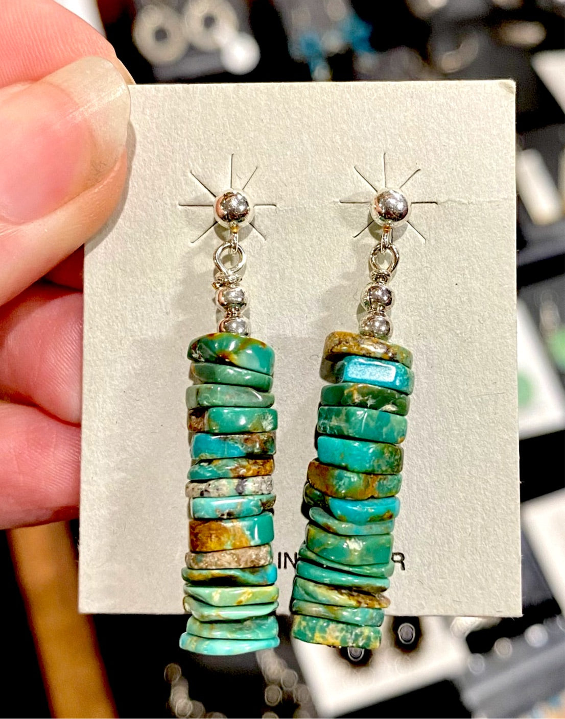 The Kayla Turquoise Earrings - Ny Texas Style Boutique 